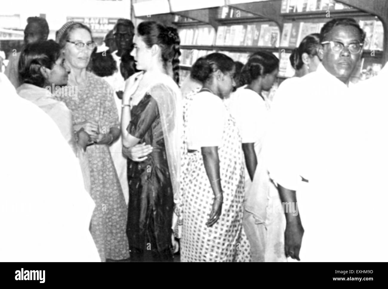 Giorno di apertura a buoni libri archivio, Bihar, in India, 1964 1 Foto Stock