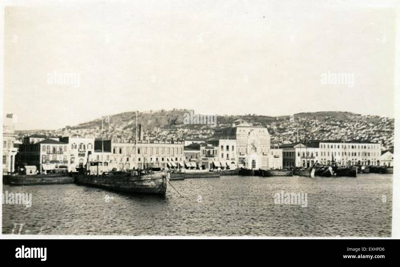 Smirne, un'antica città situata nell'attuale Smirne, in Turchia, un tempo un attore chiave nel mondo antico. La città era famosa per il suo significato culturale e commerciale durante il periodo ellenistico e romano. Oggi, i resti dell'antica città, tra cui rovine e manufatti, sono la chiave per comprendere la sua ricca storia. Foto Stock