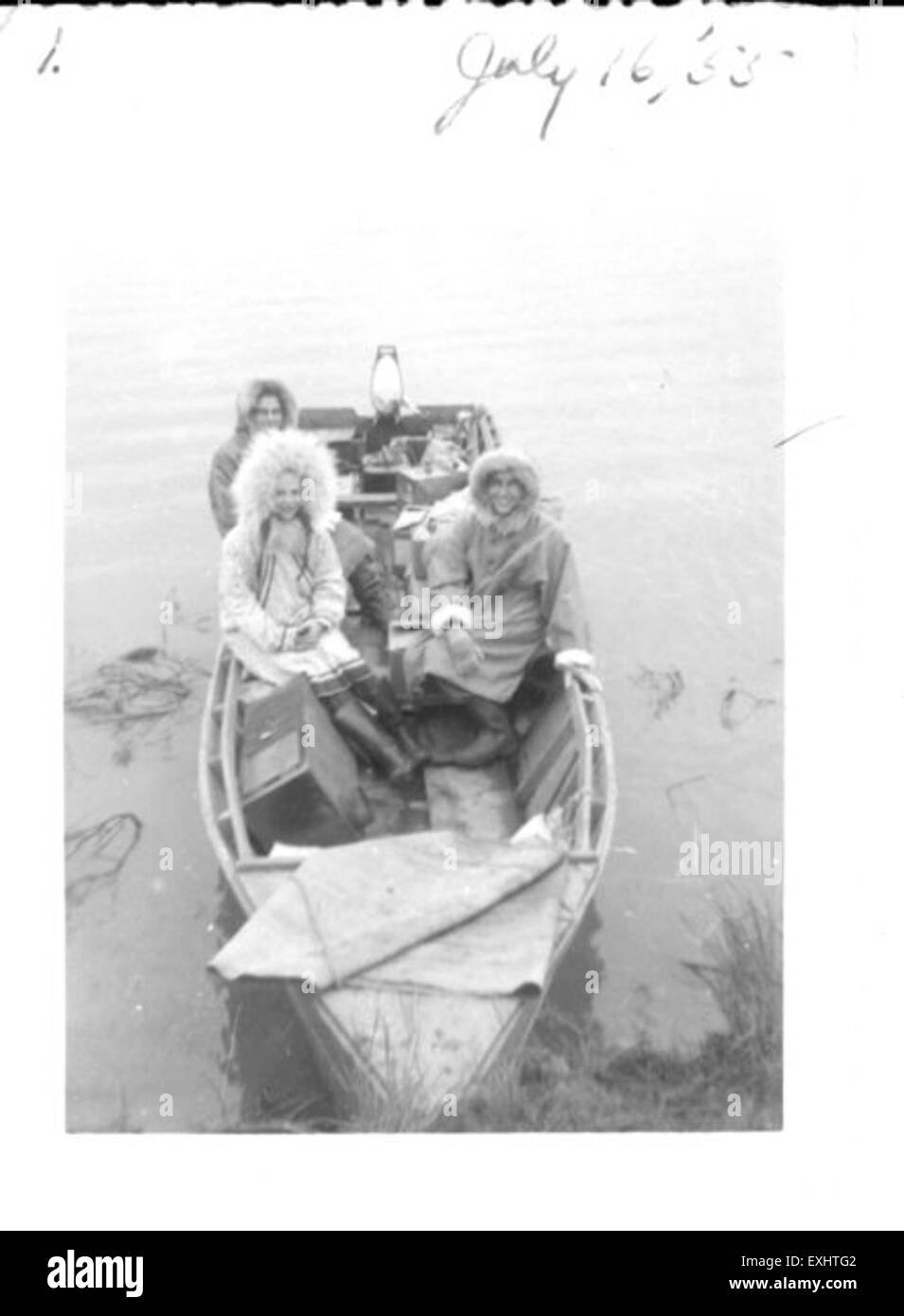 Il servizio volontario di donne in canoa Foto Stock