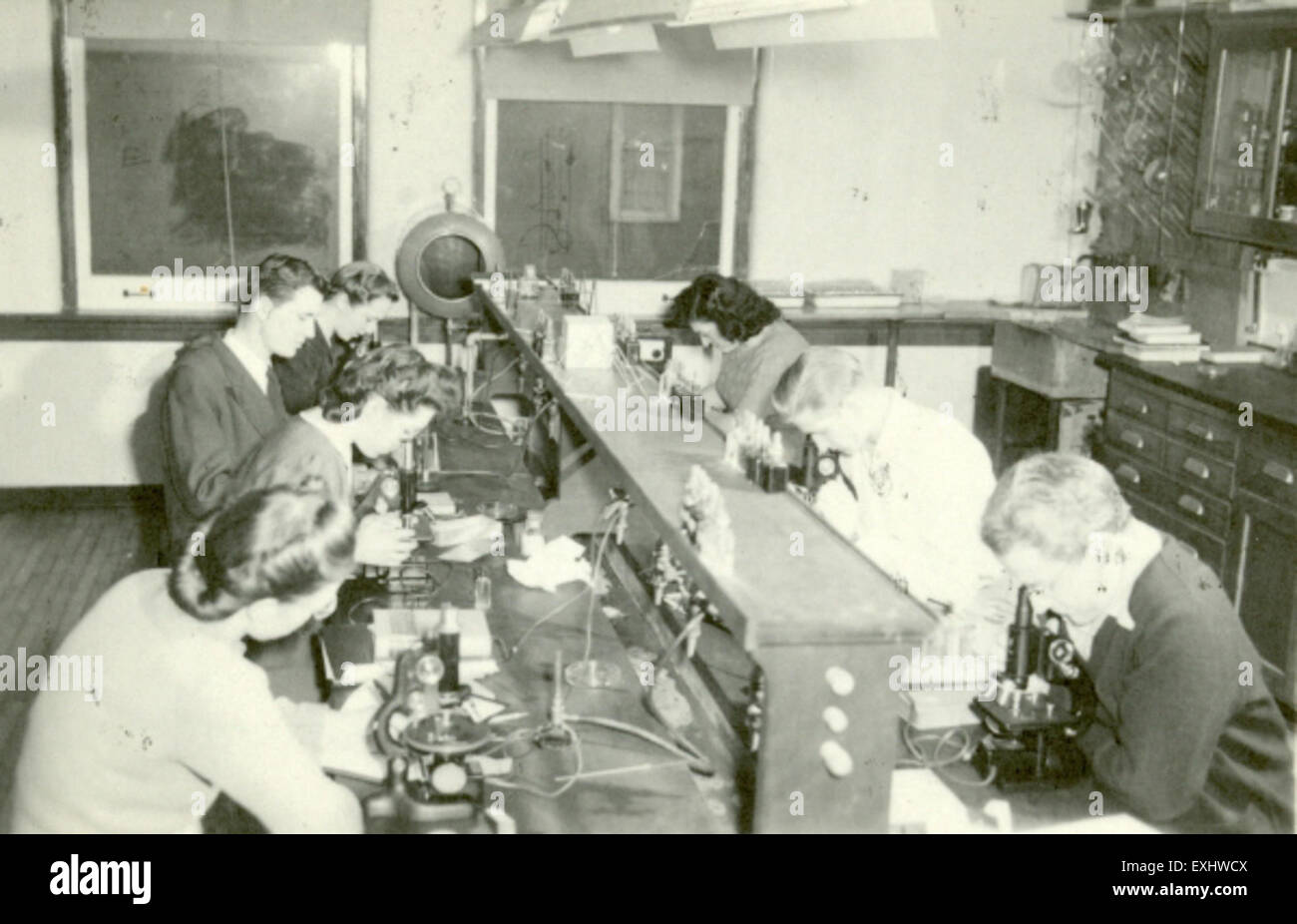 Laboratorio di batteriologia, Gosen College Foto Stock