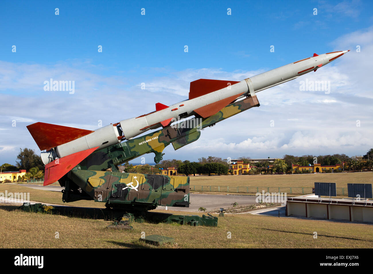 Cuba. L'Avana. Fortezza Morro- Cabana. La mostra dell'arma sovietica dedicata alla memoria della crisi dei Caraibi Foto Stock