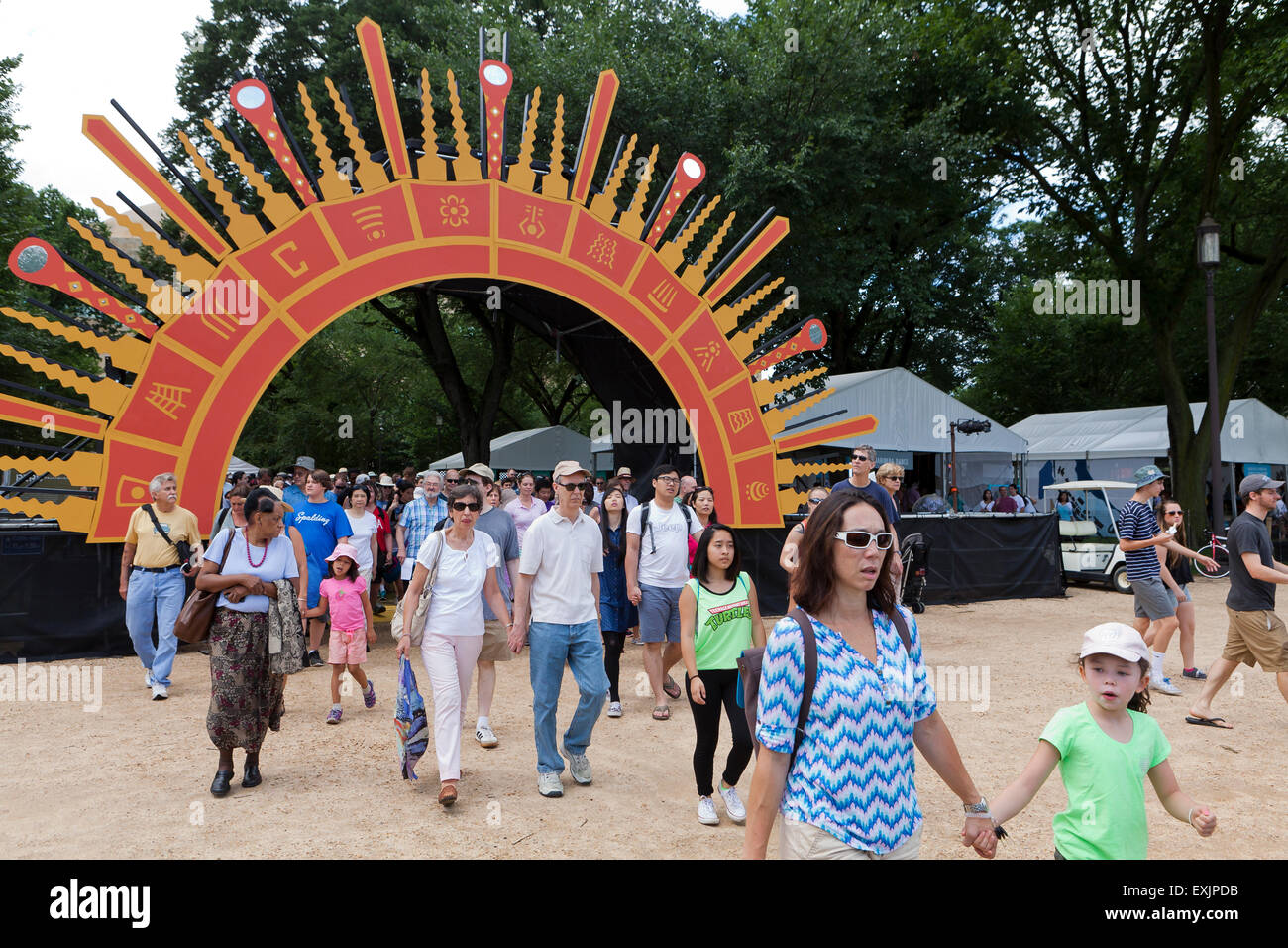 2015 Smithsonian Folklife Festival sul National Mall - Washington DC, Stati Uniti d'America Foto Stock