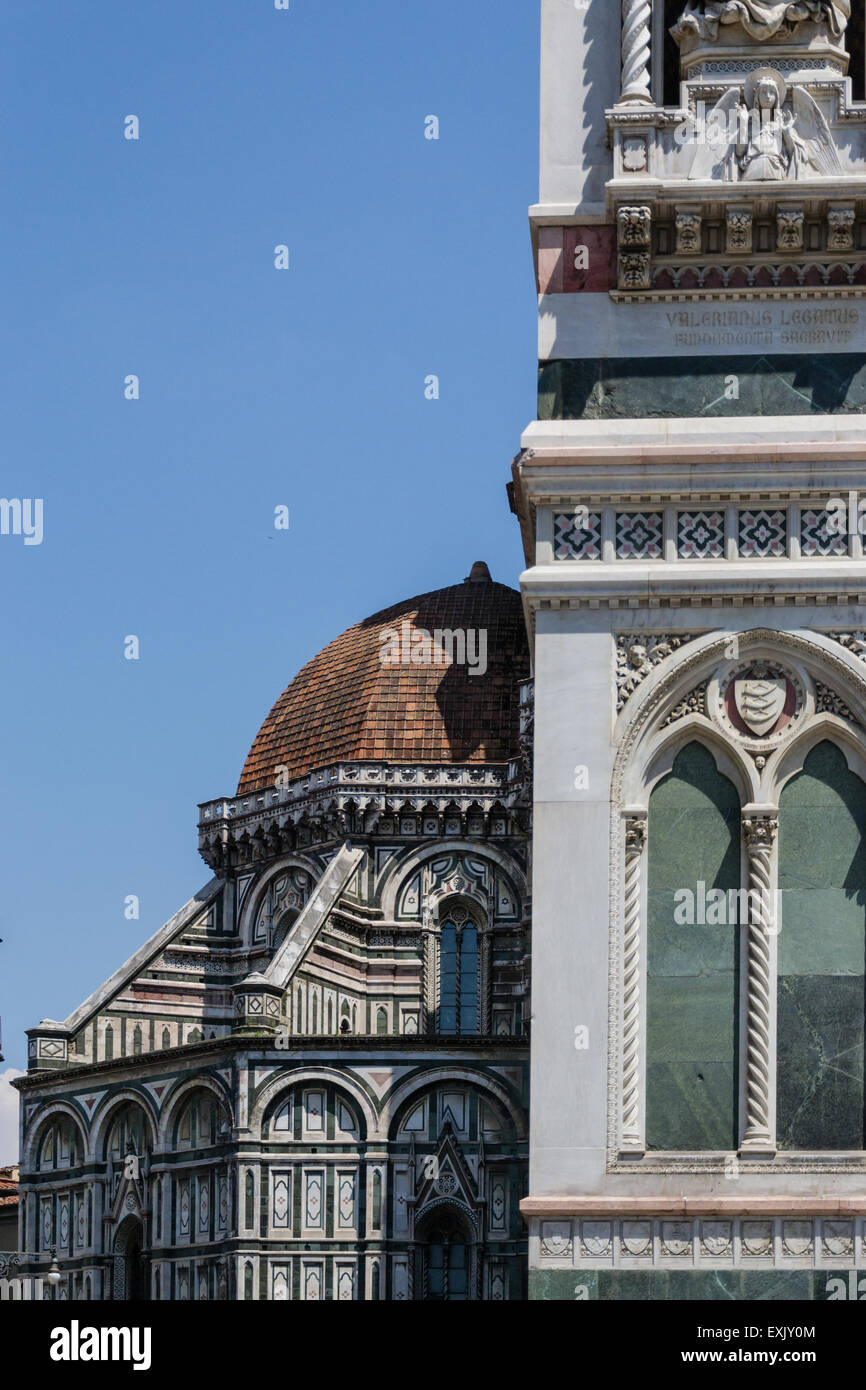 Dettaglio della cattedrale di Firenze - Italia Foto Stock