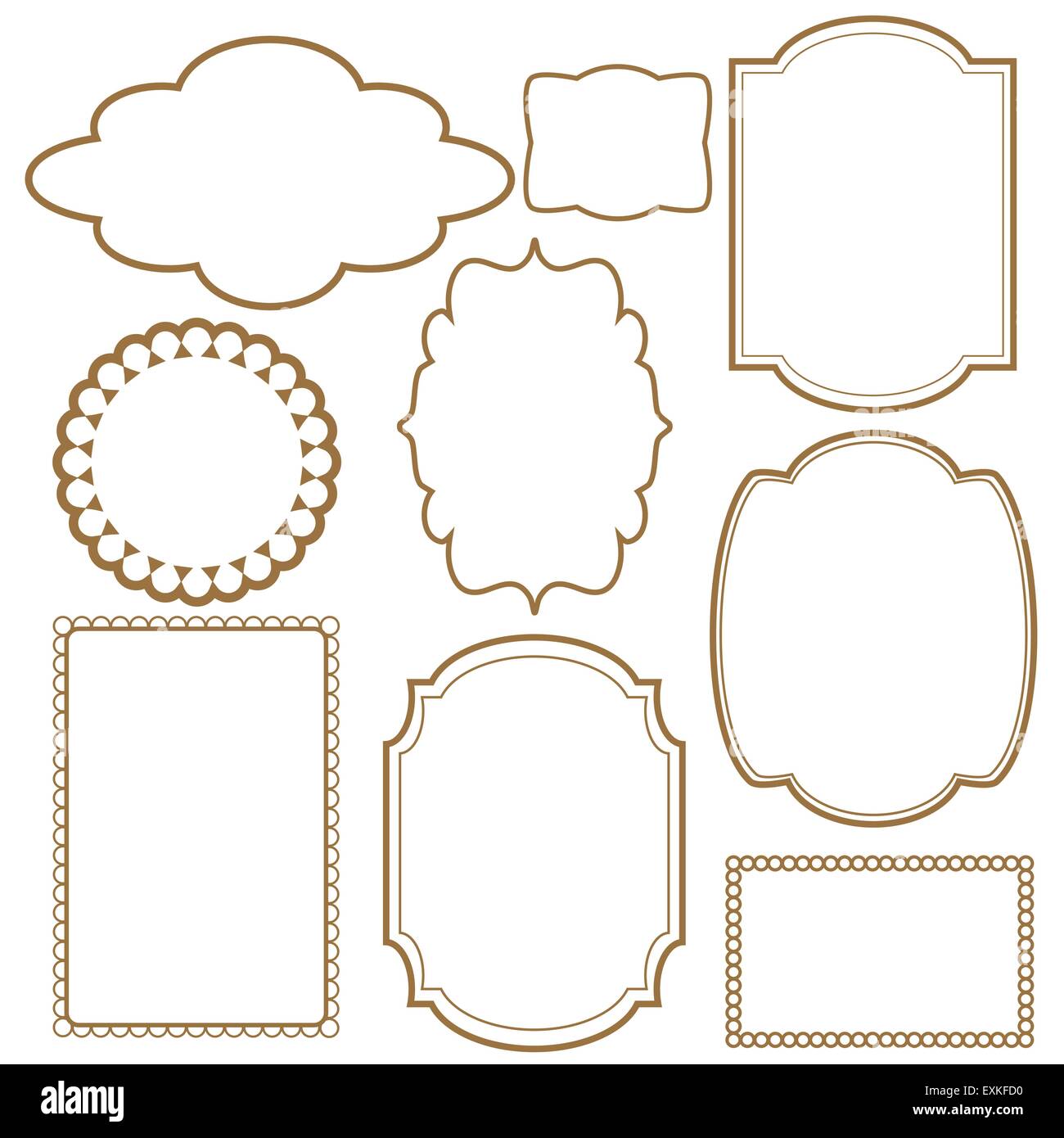 Frontiere,vettore,cartoon,l'elemento,graphics,isolato, Illustrazione Vettoriale