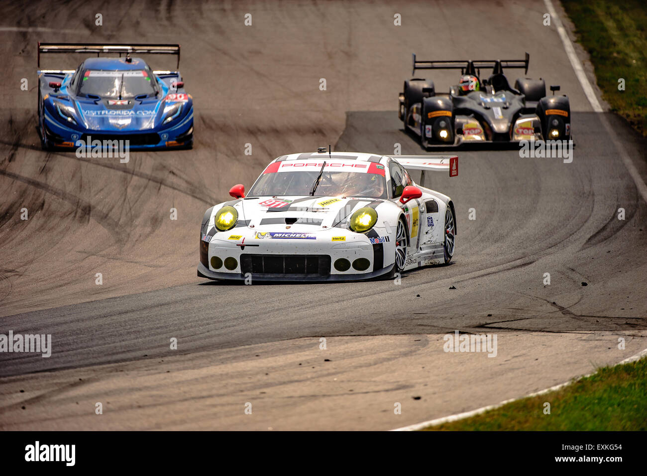 Bowmanville, può., 12 lug 2015 - presso la Mobil 1 SportsCar Grand Prix al Canadian Tire Motorsport Park - Mosport in Bowmanville, Canada il 12 luglio 2015. Foto Stock