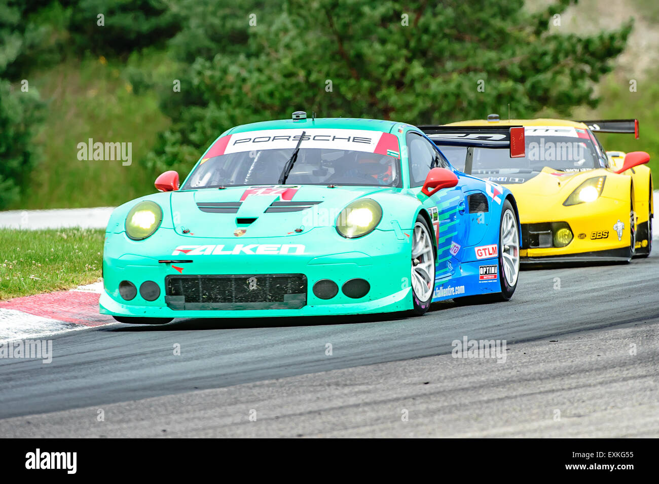 Bowmanville, può., 12 lug 2015 - presso la Mobil 1 SportsCar Grand Prix al Canadian Tire Motorsport Park - Mosport in Bowmanville, Canada il 12 luglio 2015. Foto Stock