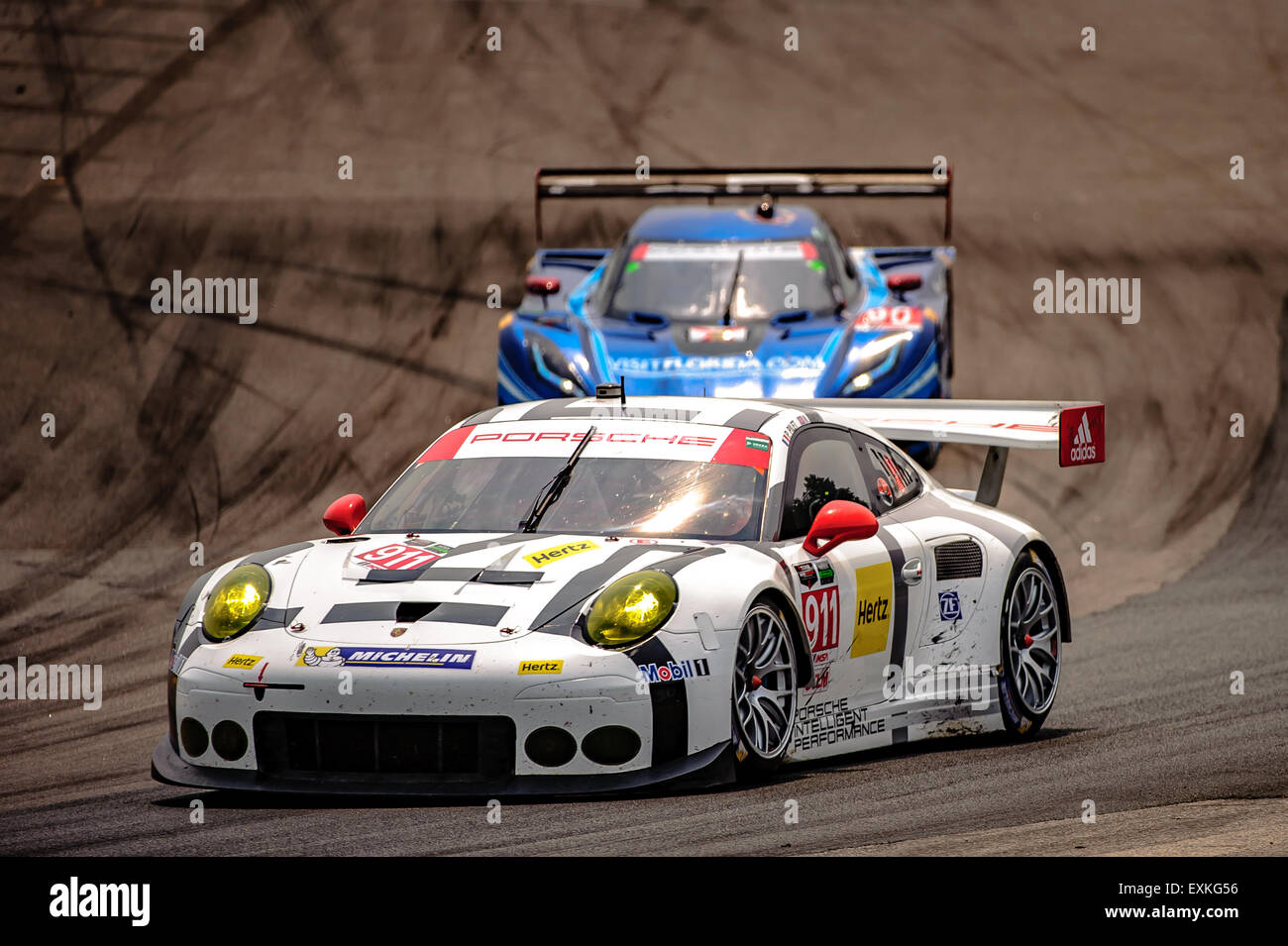 Bowmanville, può., 12 lug 2015 - presso la Mobil 1 SportsCar Grand Prix al Canadian Tire Motorsport Park - Mosport in Bowmanville, Canada il 12 luglio 2015. Foto Stock