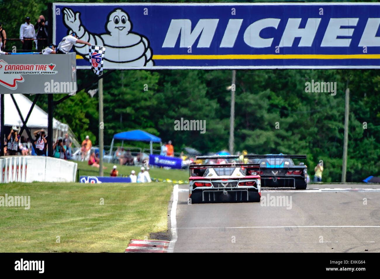 Bowmanville, può., 12 lug 2015 - presso la Mobil 1 SportsCar Grand Prix al Canadian Tire Motorsport Park - Mosport in Bowmanville, Canada il 12 luglio 2015. Foto Stock