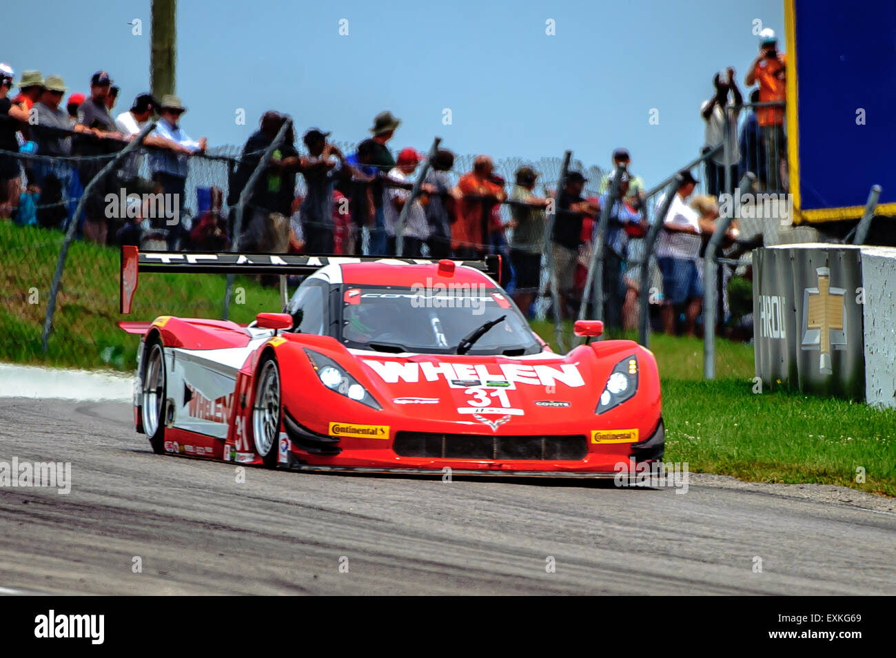 Bowmanville, può., 12 lug 2015 - presso la Mobil 1 SportsCar Grand Prix al Canadian Tire Motorsport Park - Mosport in Bowmanville, Canada il 12 luglio 2015. Foto Stock