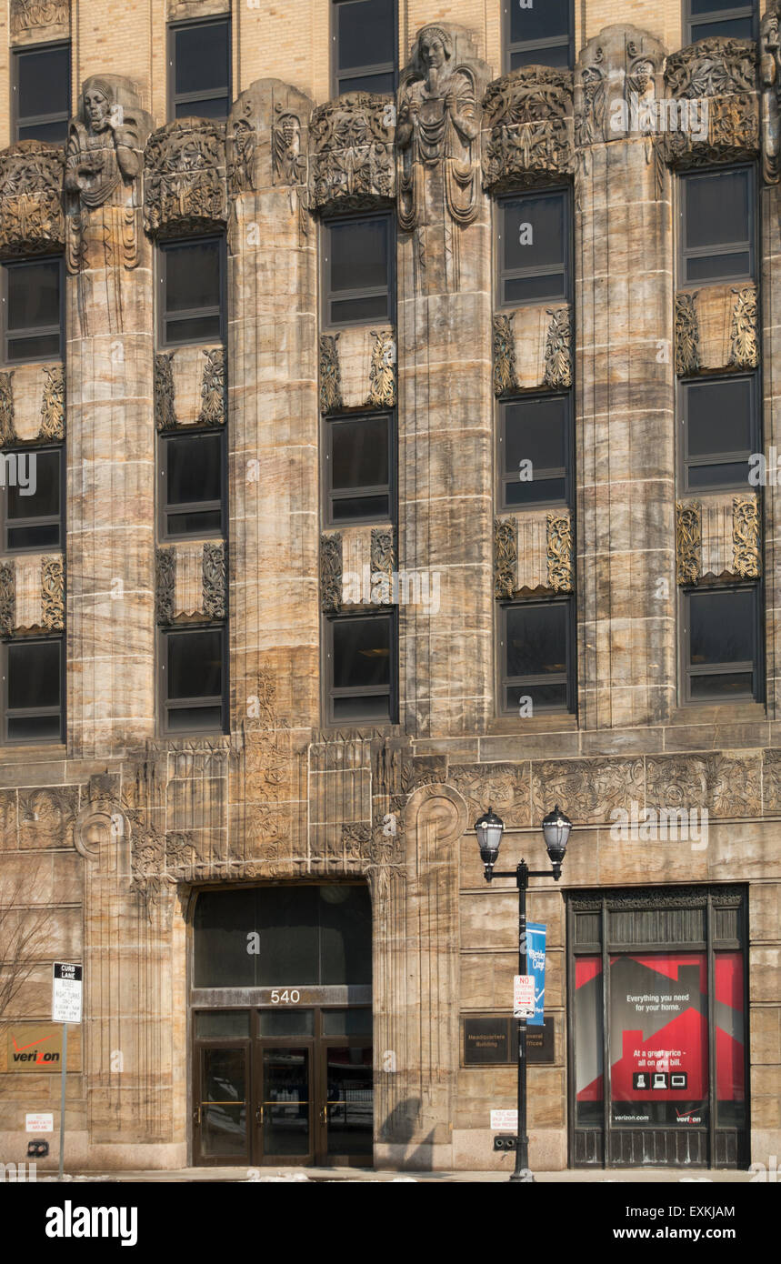 Edificio art deco Newark NJ Foto Stock