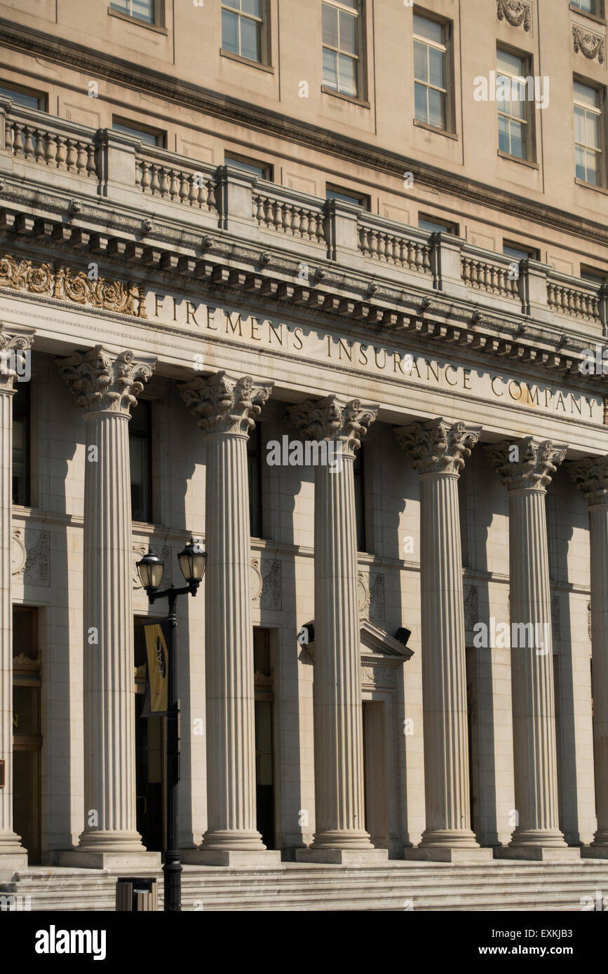 Firemens Insurance Company Creazione di Newark NJ Foto Stock