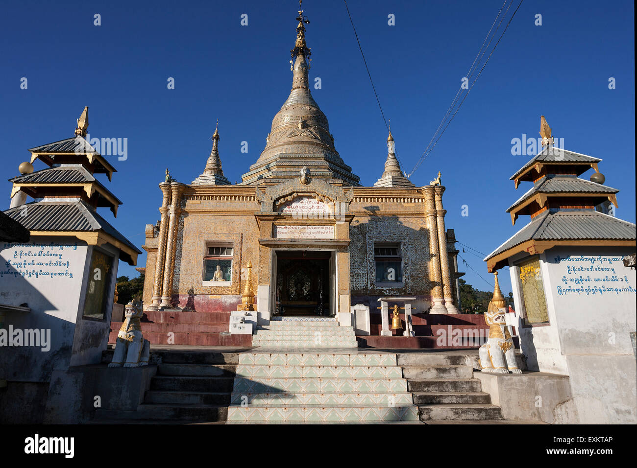 Aung Tha Chang tempio, Kalaw, Stato Shan, Myanmar Foto Stock