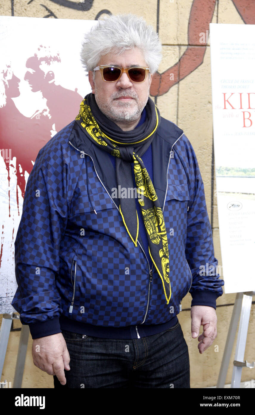 Pedro Almodovar presso la American Cinematheque la sessantanovesima Annuale di Golden Globe Awards Foreign-Language Nominee evento. Foto Stock