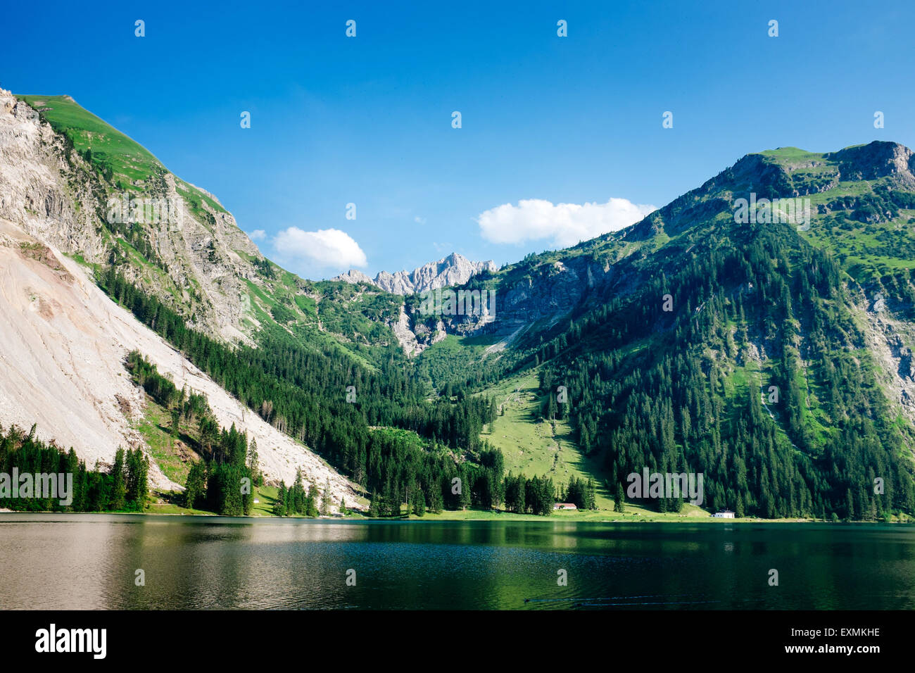 Vilsalpsee, Tannheimer Tal , Tirolo, Austria Foto Stock