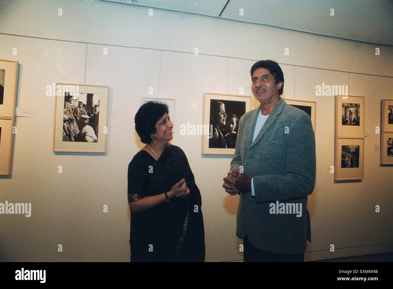 Indian film di Bollywood attore Amitabh Bachchan alla galleria d'arte mostra mumbai india Foto Stock