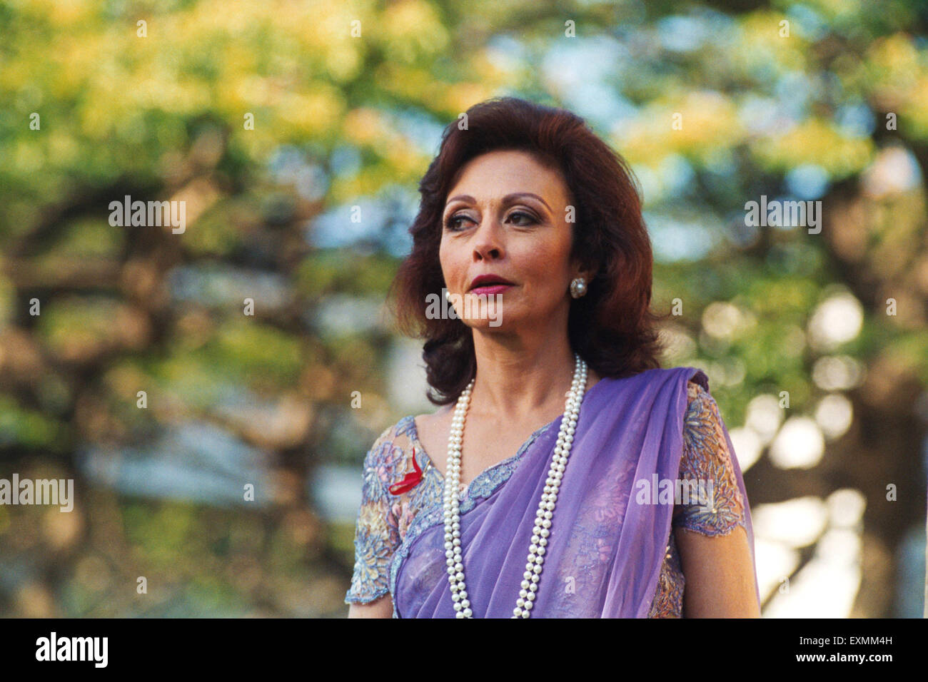 La sig.ra Maureen Wadia Editor della rivista Gladrags mumbai india Foto Stock