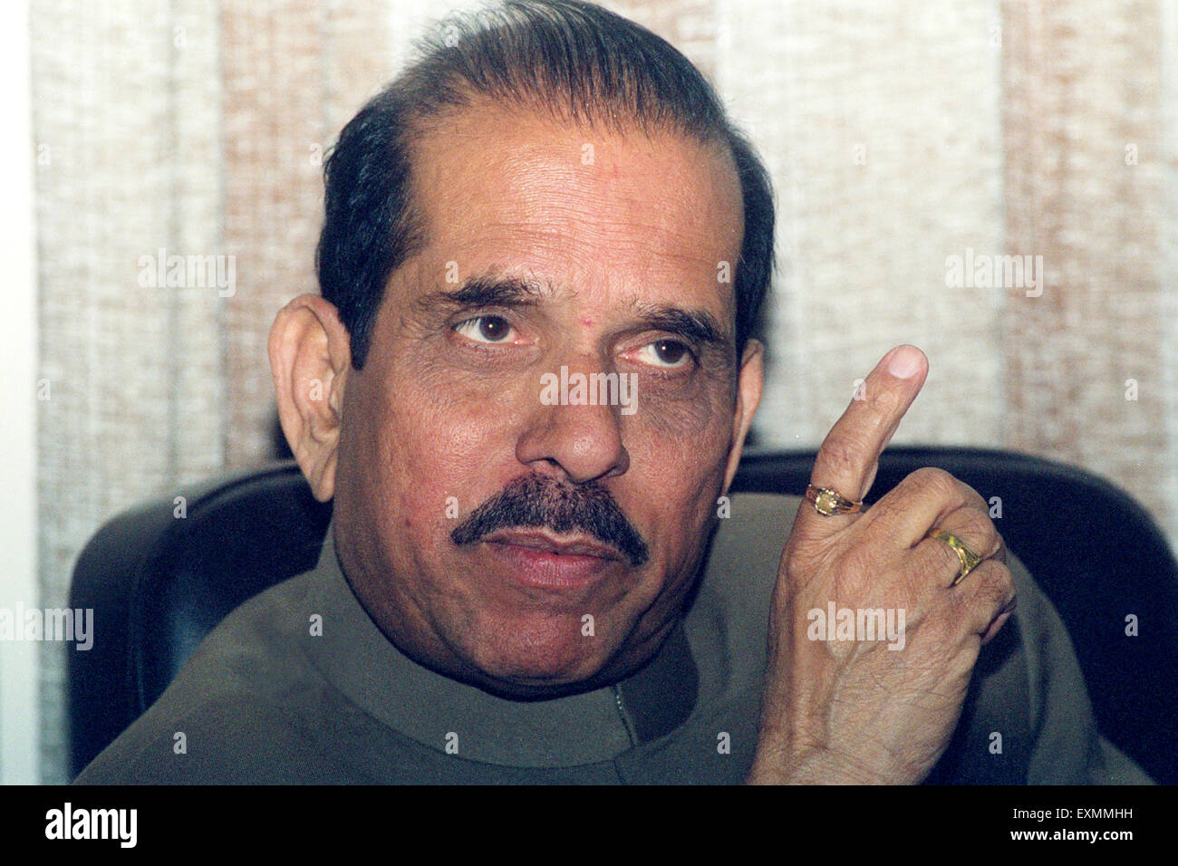 Manohar Joshi leader di Shiv Sena partito politico mumbai india Foto Stock