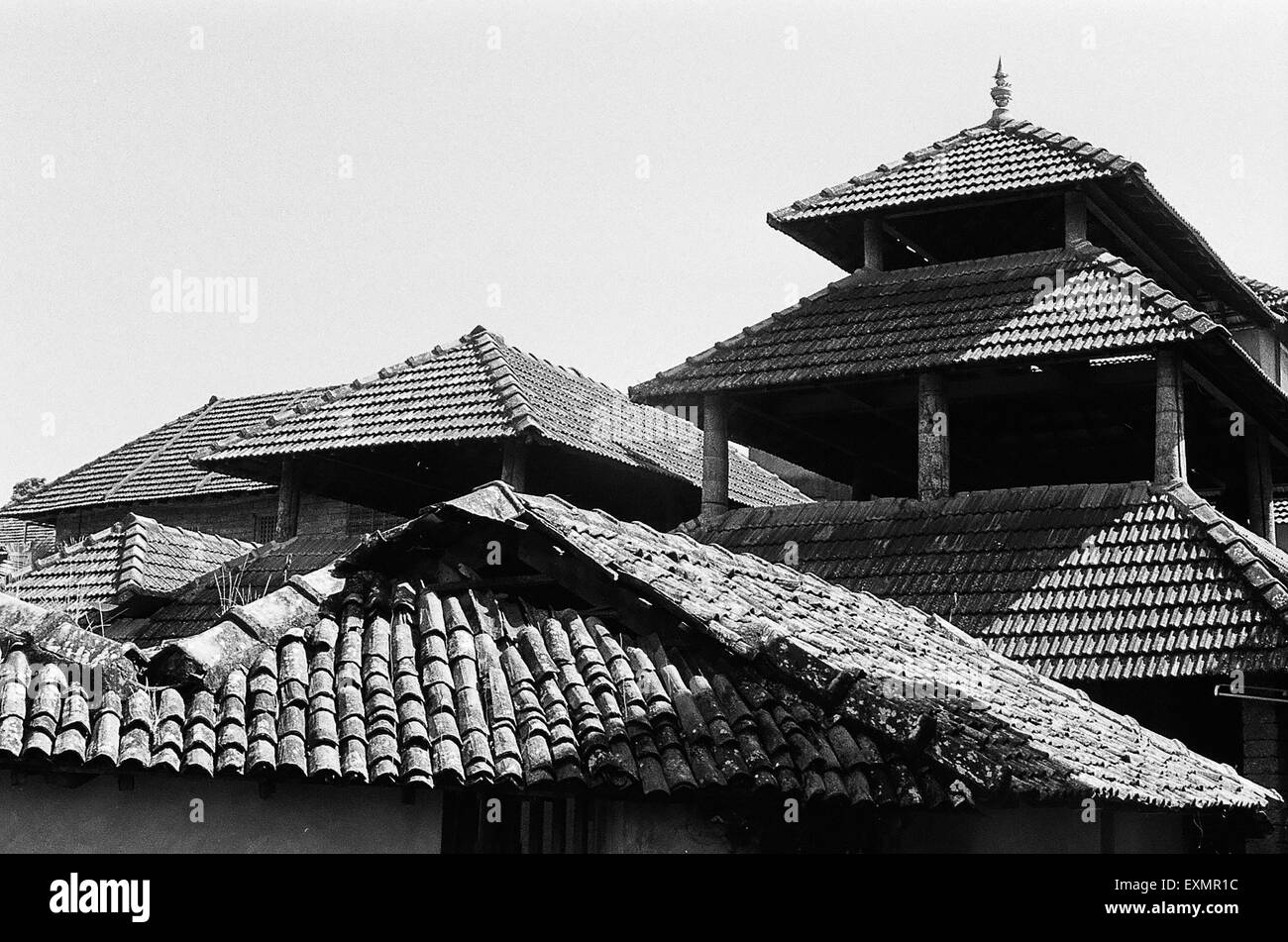 Tegole del tetto, India, Asia Foto Stock