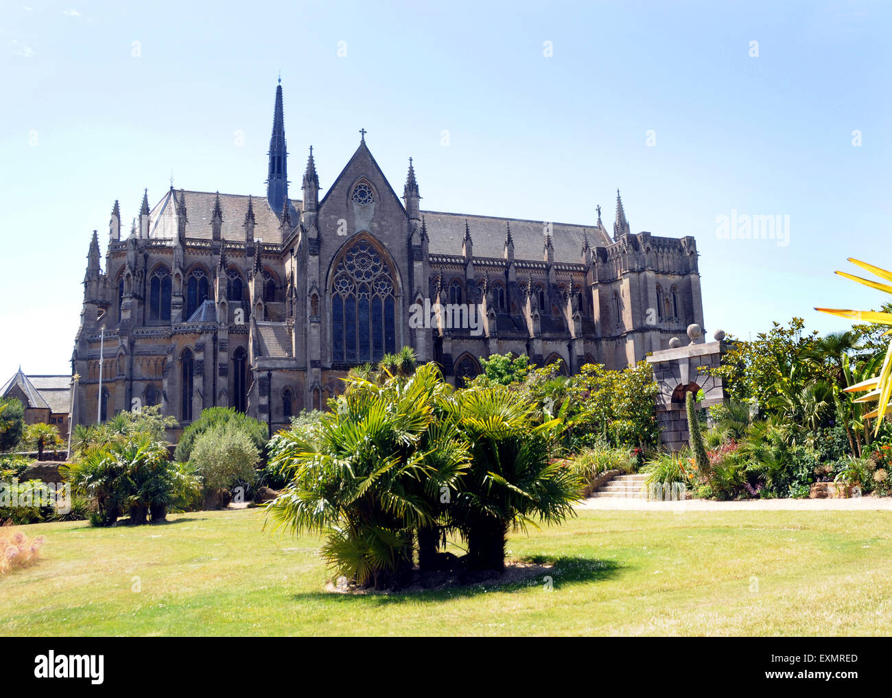 La Cappella Fitzalan andParish Chiesa al Castello di Arundel Arundel Castle, West Sussex è stata fondata alla fine del XI secolo un Foto Stock