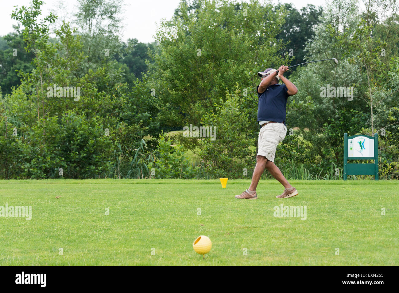 Unidentified golfista partecipare ad aprire il torneo di golf su 5 Juli 2015 in Delden Holland, questo gioco è egli Foto Stock