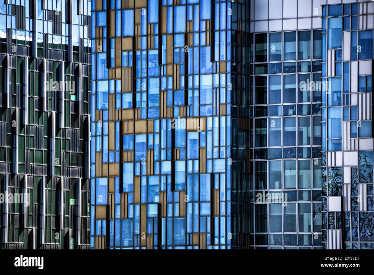 Dettaglio colpo di grattacieli Foto Stock