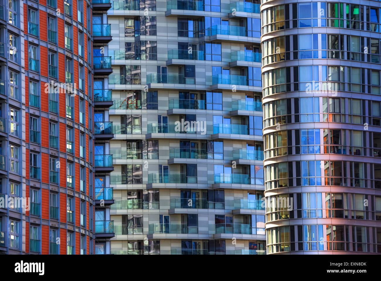 Dettaglio colpo di grattacieli Foto Stock