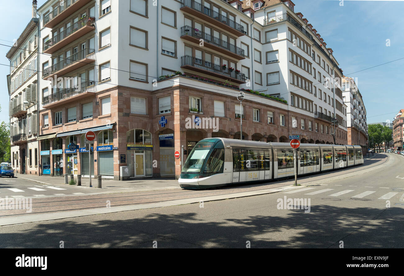 Sessione plenaria a Strasburgo dal tram -1 Foto Stock