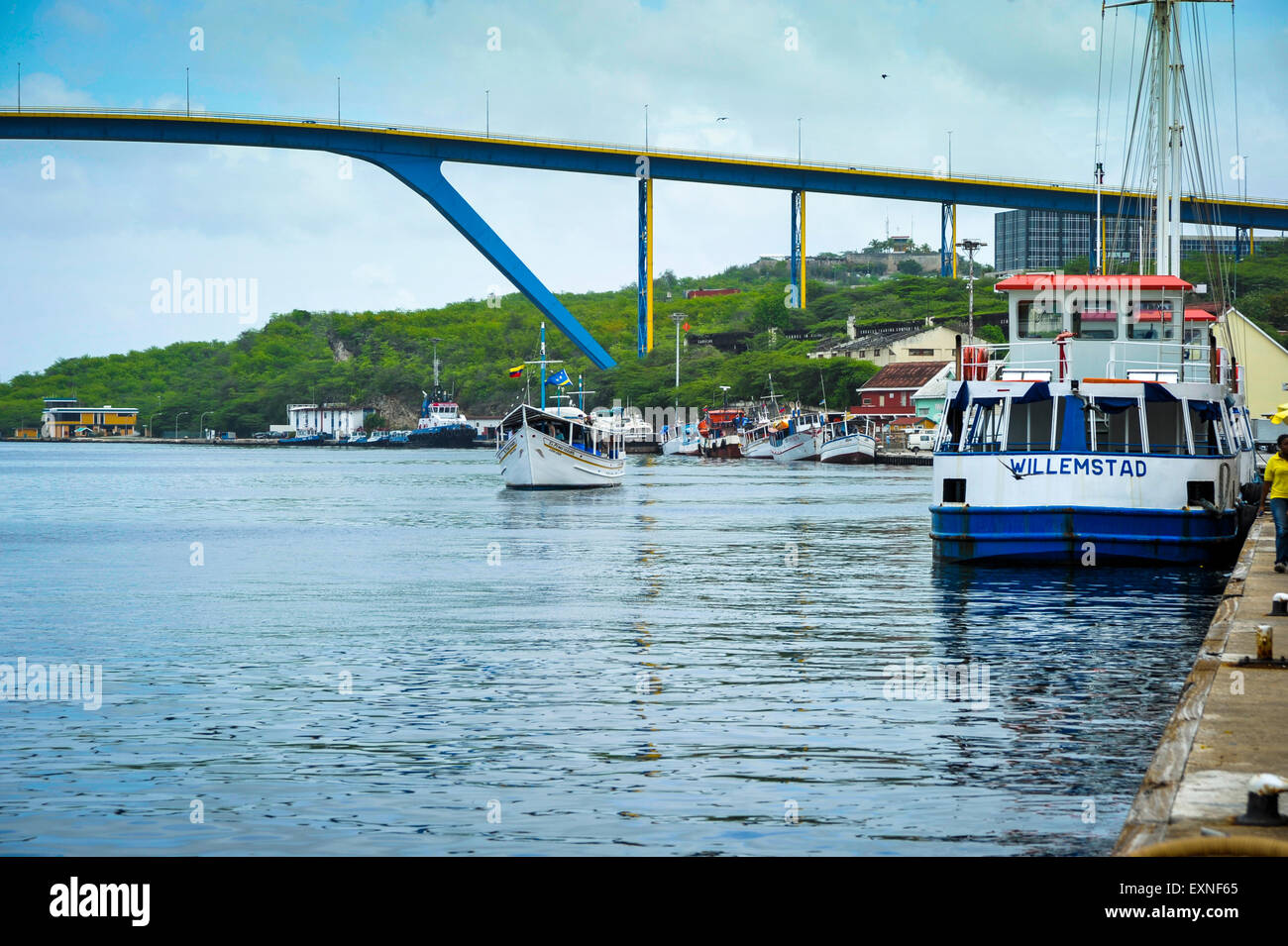 Willemstad Waterfront Foto Stock