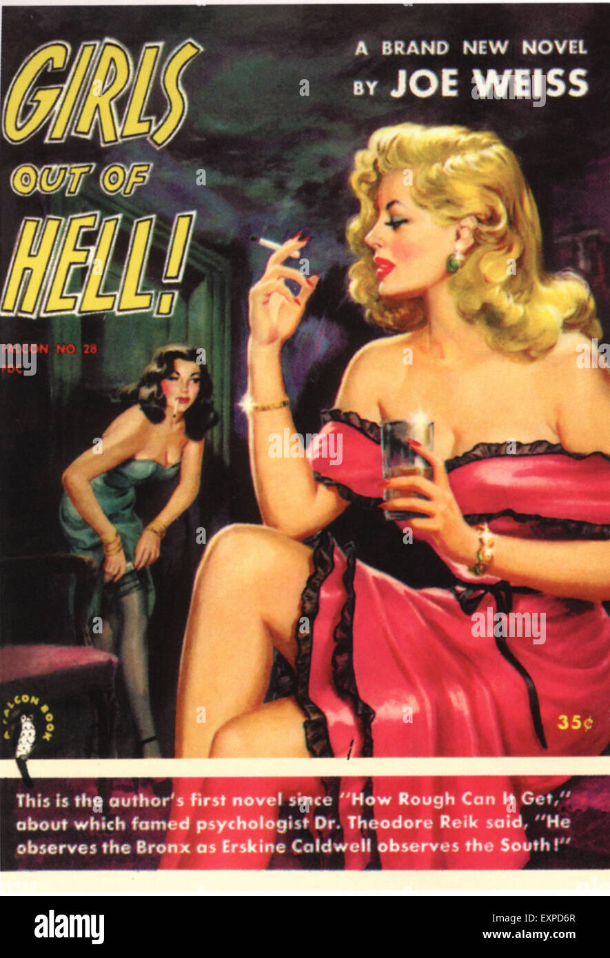 1940s usa le ragazze fuori dall'Inferno per la copertina del libro Foto Stock