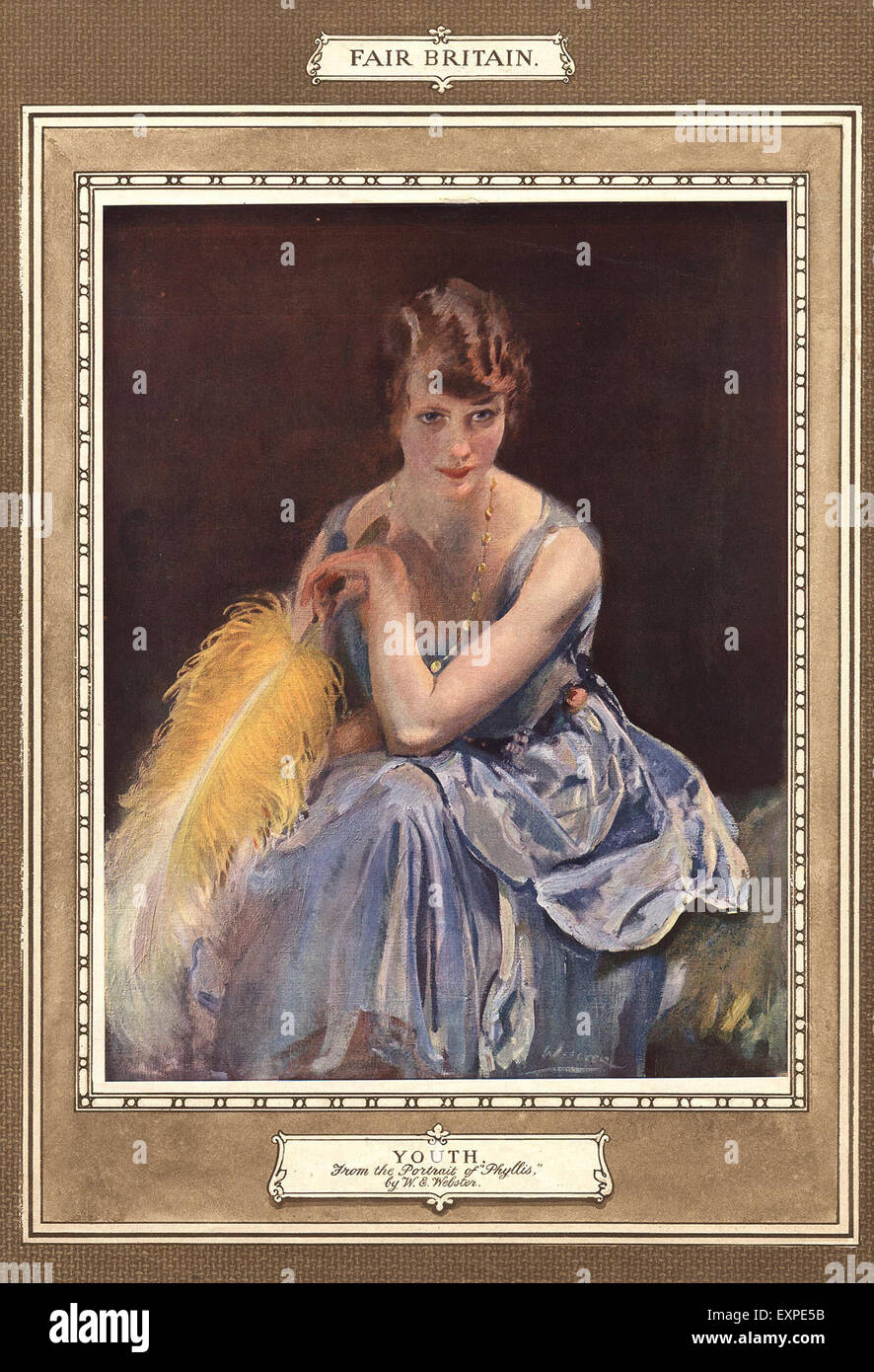 1910S UK ritratti piastra del magazzino Foto Stock