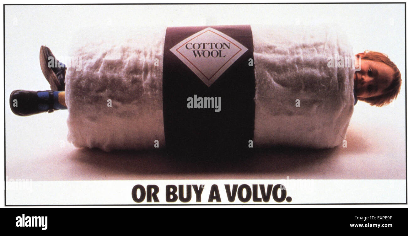 Anni Settanta Regno Unito Volvo Magazine annuncio pubblicitario Foto Stock