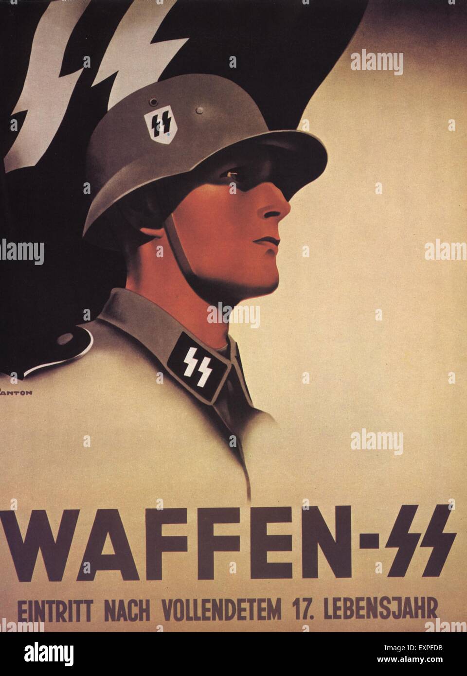 1940s Germania nazisti poster di propaganda Foto Stock