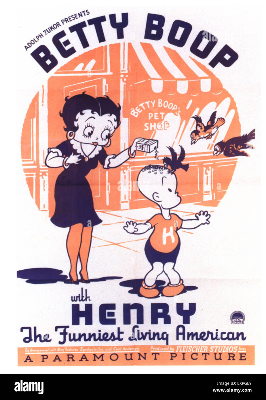 1930 usa il soggiorno più divertente film americano di poster Foto Stock