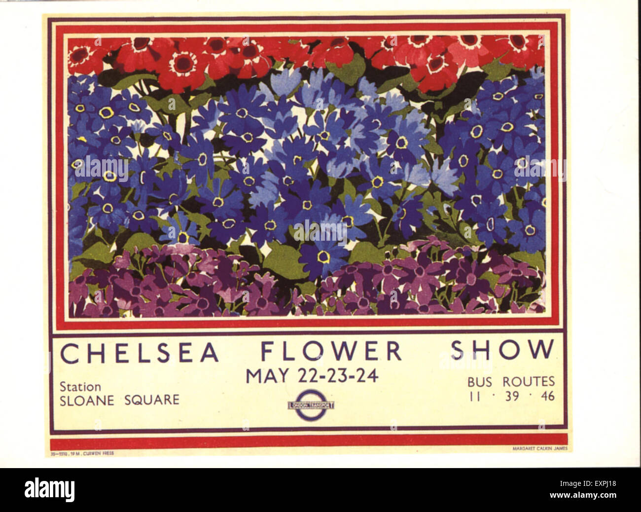 1930S UK London Transport Poster Foto Stock