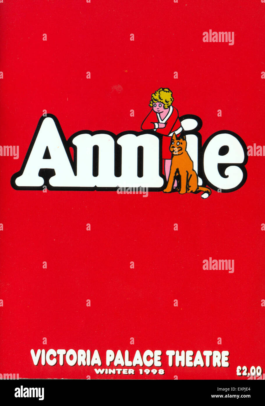 1990S UK Annie Poster Foto Stock
