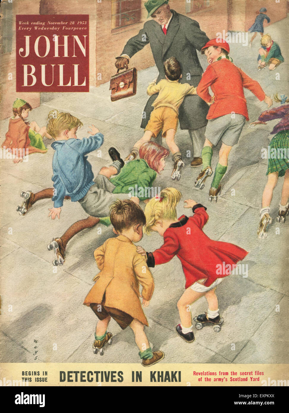 1950S UK John Bull Copertina Foto Stock