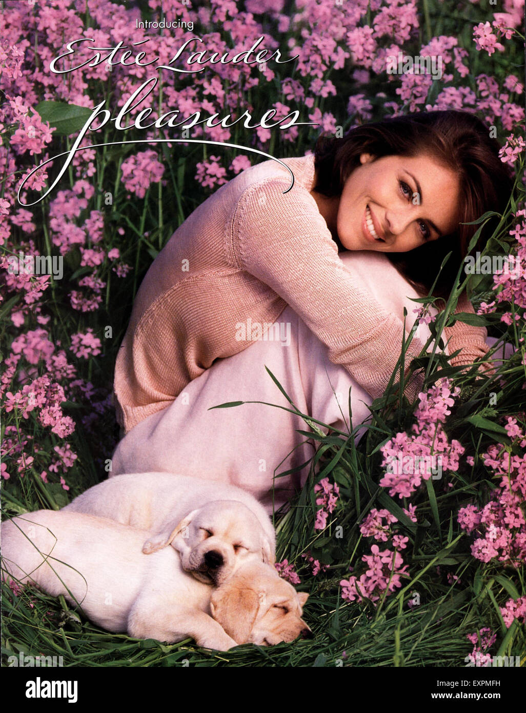 1990S UK Estee Lauder Magazine annuncio pubblicitario Foto Stock