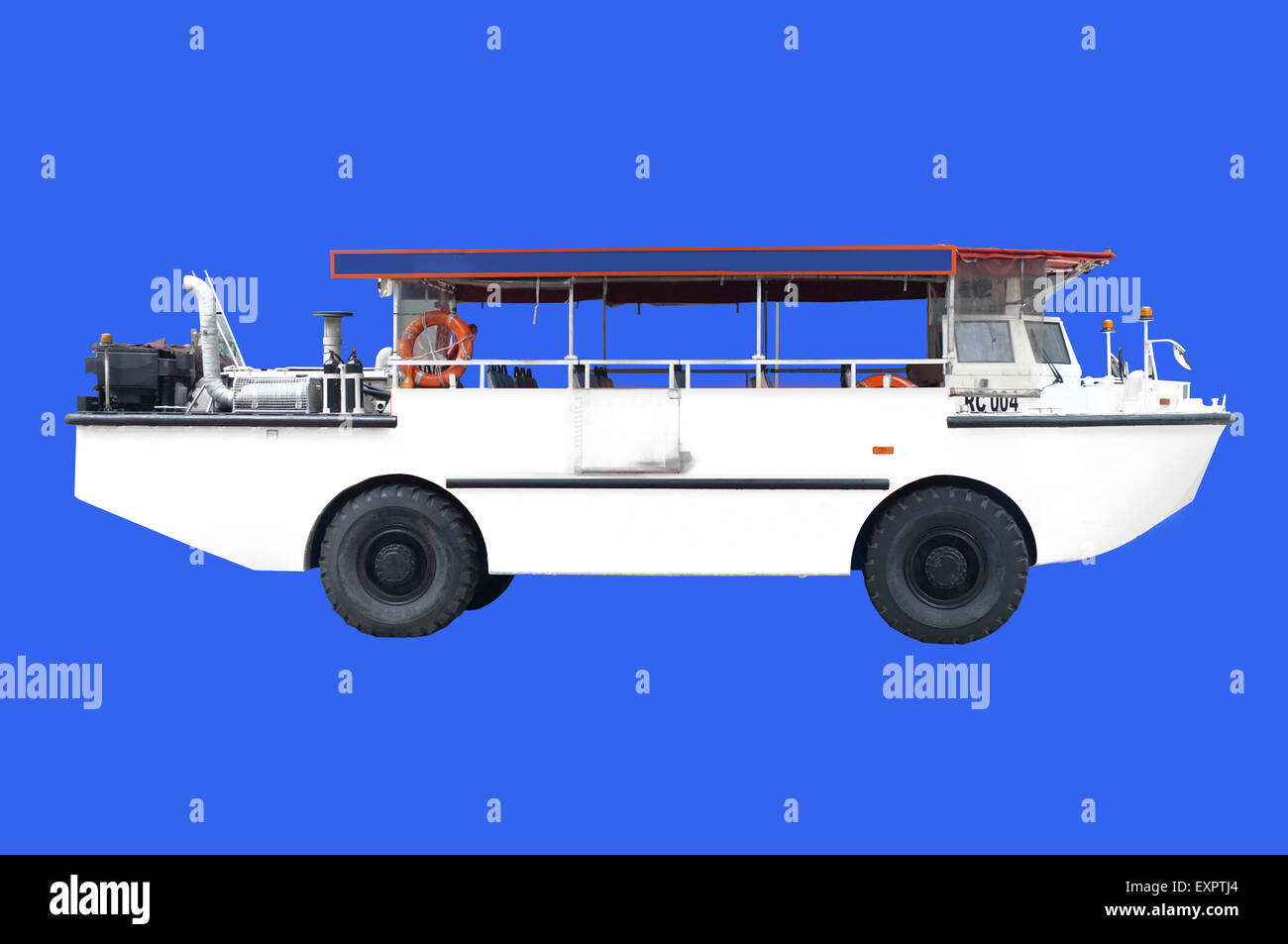 Bus turistico per il turismo isolato sul colore di sfondo Foto Stock
