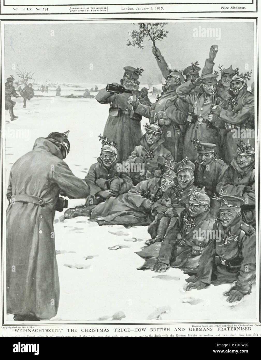 1910S UK soldati tedeschi piastra del magazzino Foto Stock