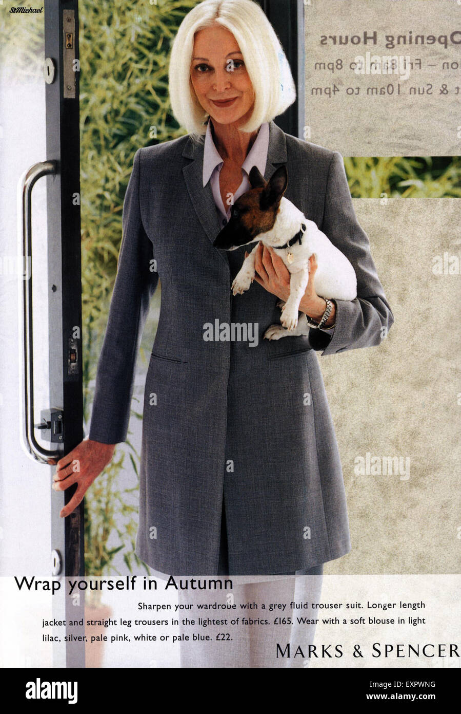 1990S UK Marks & Spencer Magazine annuncio pubblicitario Foto Stock