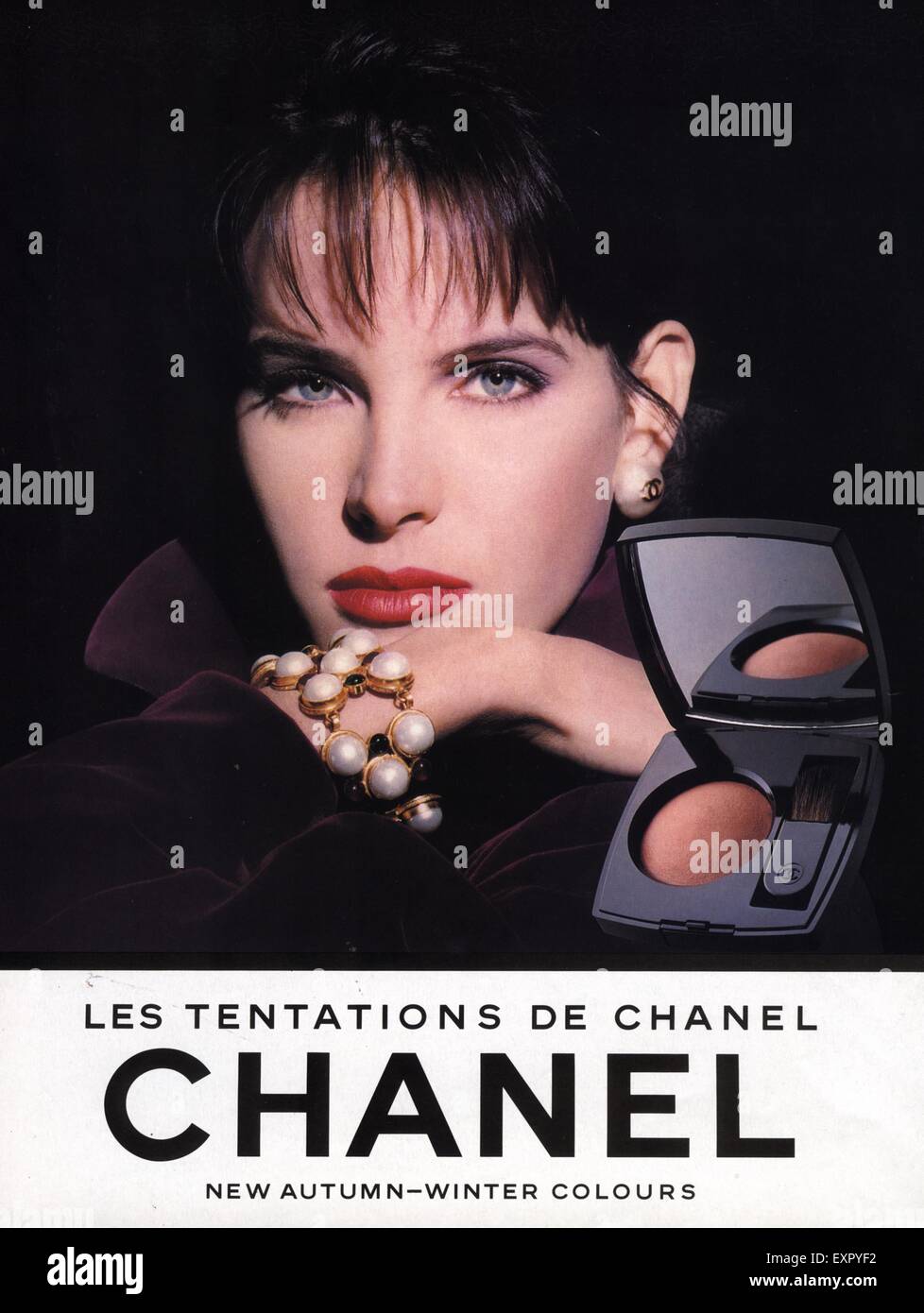 Anni Ottanta Uk Chanel Magazine Annuncio Pubblicitario Foto Stock Alamy