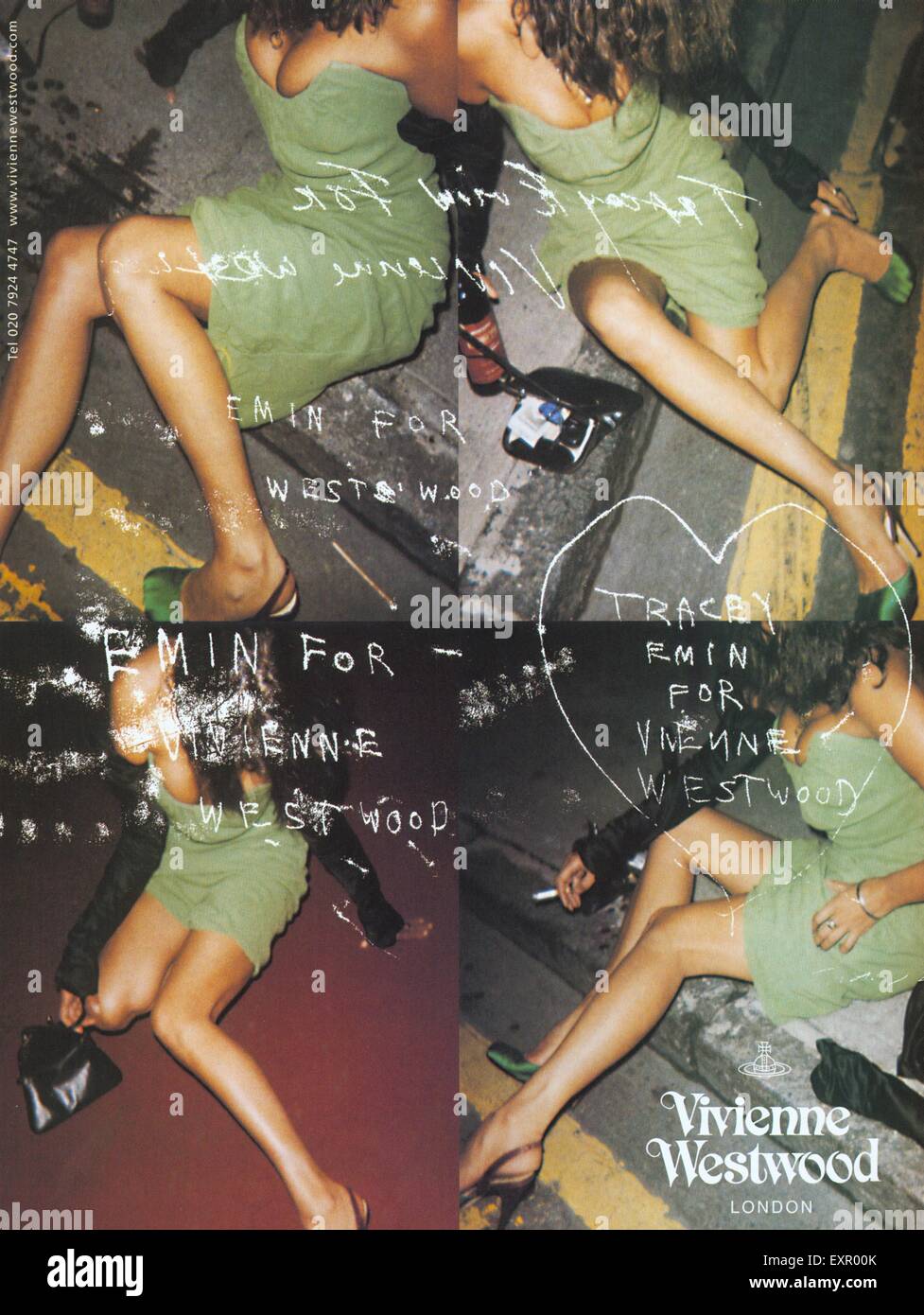 2000S UK Vivienne Westwood Magazine annuncio pubblicitario Foto Stock
