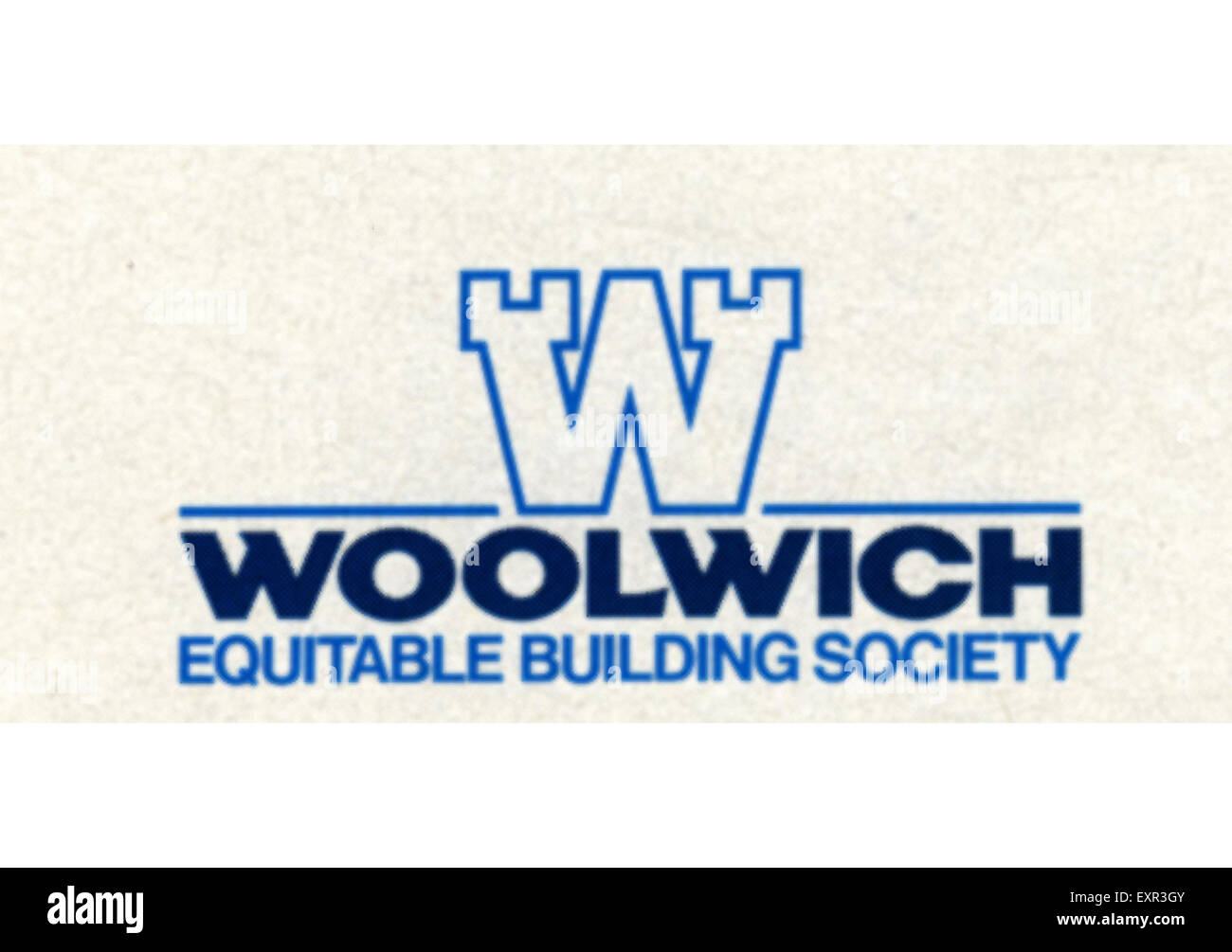 1960S UK Woolwich Logo Foto Stock