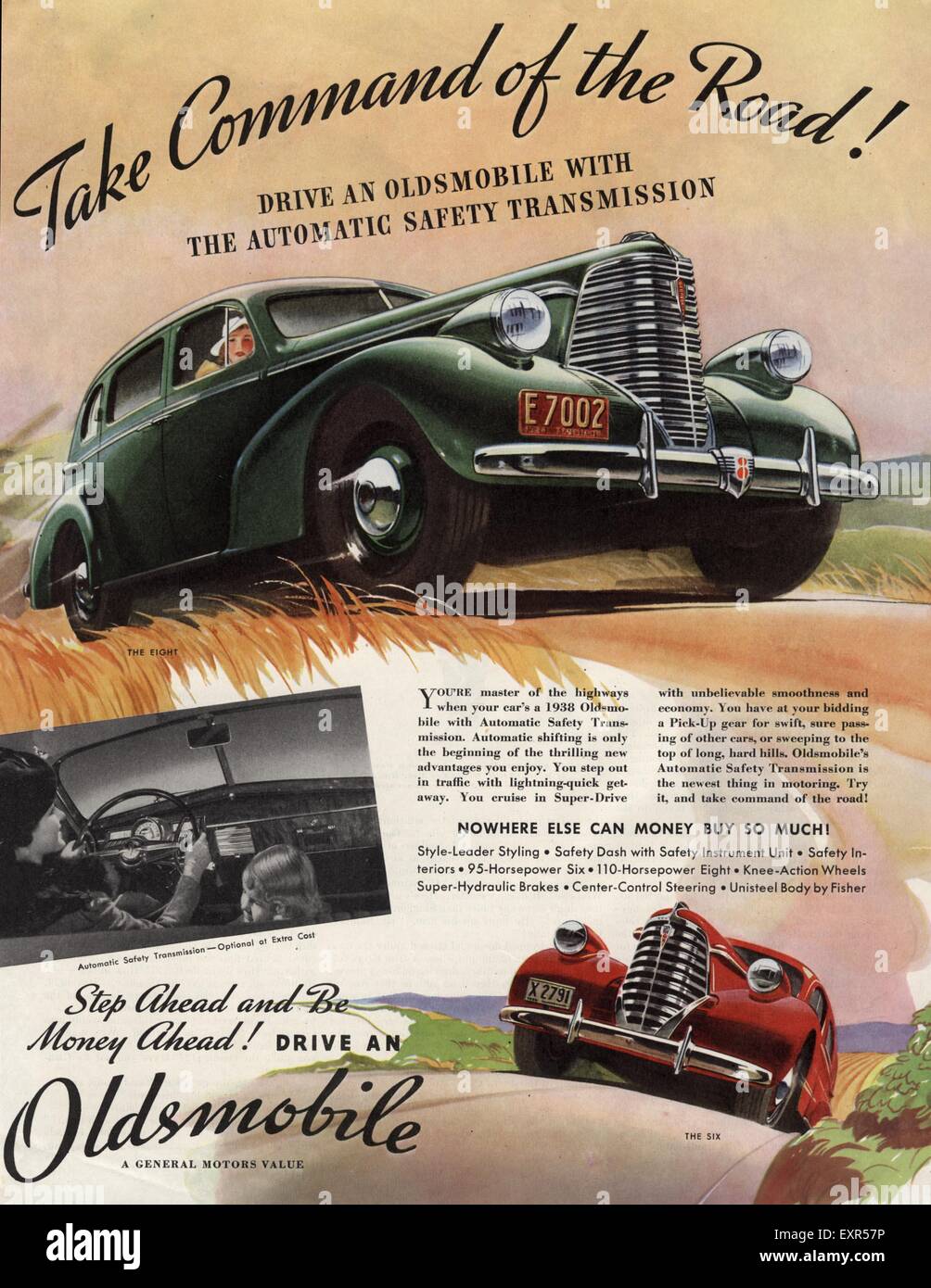 1930 USA Oldsmobile automobili Magazine annuncio pubblicitario Foto Stock