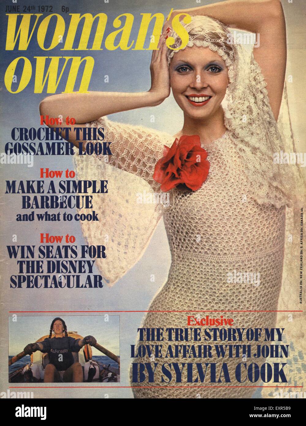 1970S UK Womans propria copertina Foto Stock