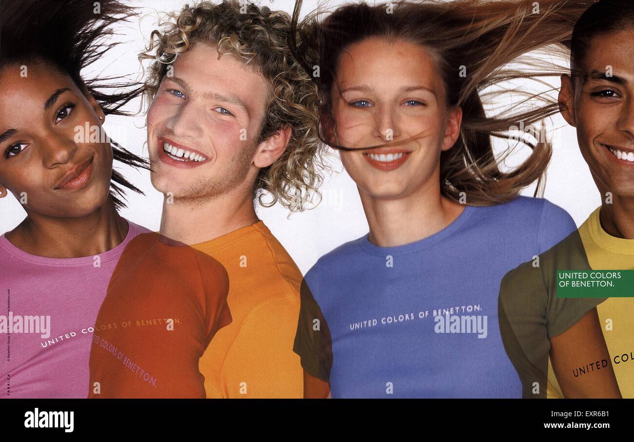 2000S UK United Colors of Benetton Magazine annuncio pubblicitario Foto  stock - Alamy
