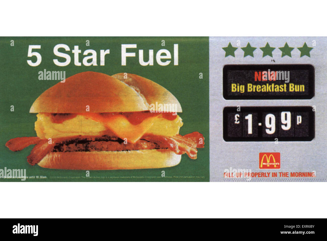2000S UK McDonalds Magazine annuncio pubblicitario Foto Stock