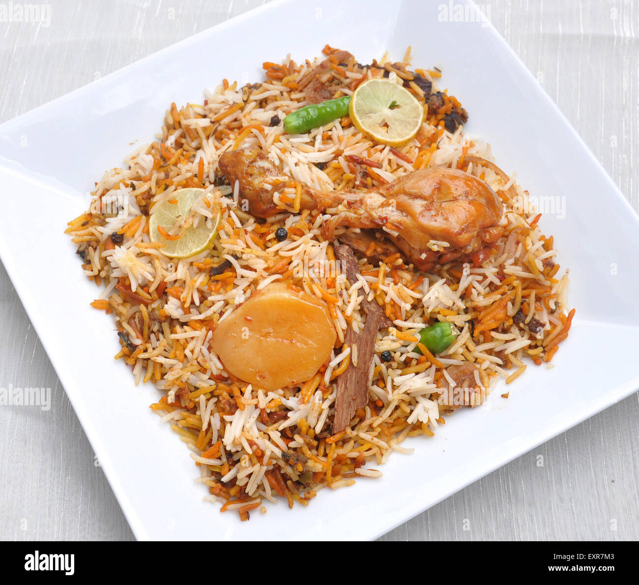 Pollo Biryani Masala Foto Stock