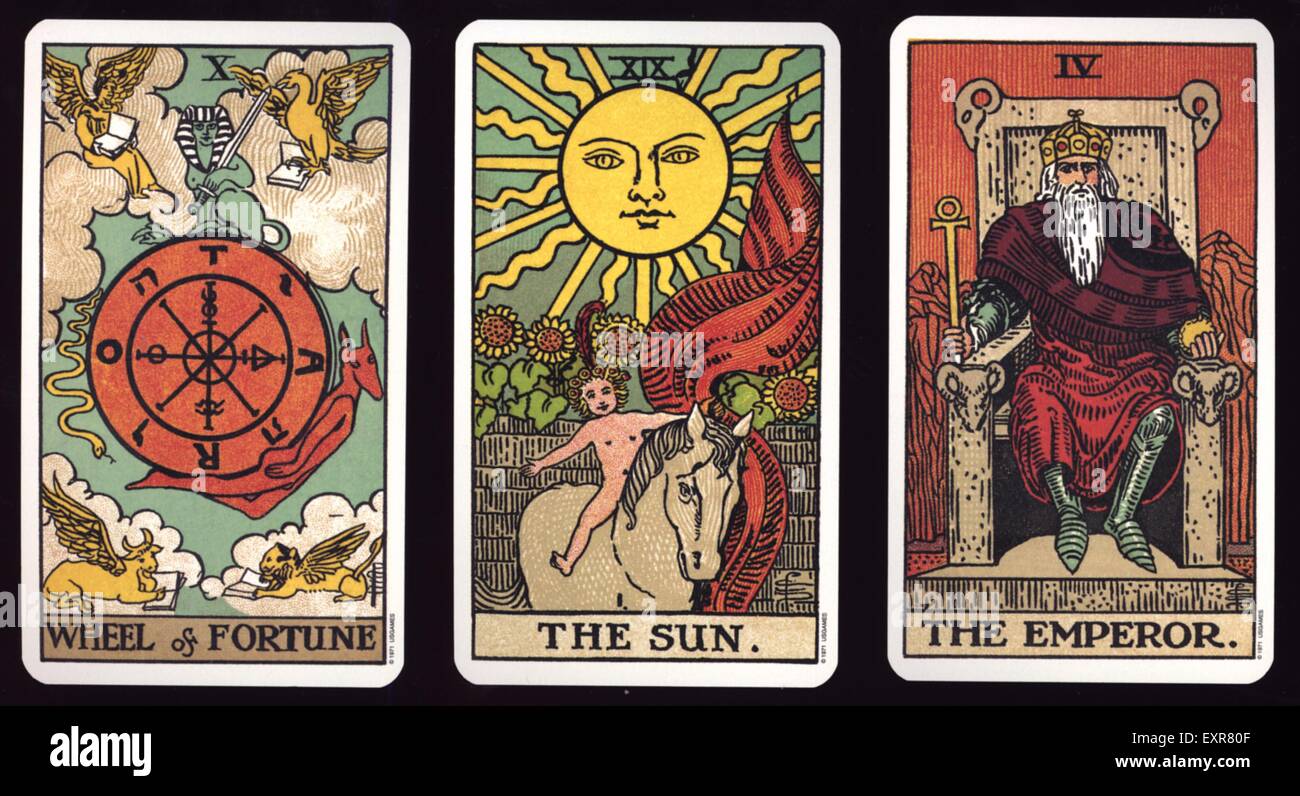 2000S UK Tarocchi carte da gioco Foto Stock