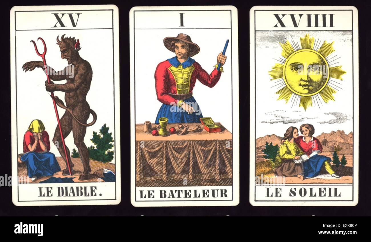 2000S UK Tarocchi carte da gioco Foto Stock